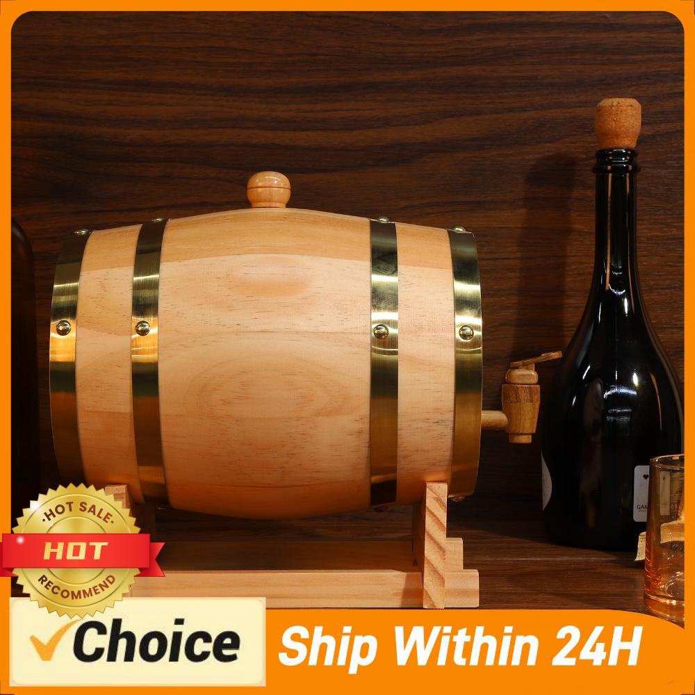 Wine Beer Tequila - Barril de Whisky Grabado de 3L