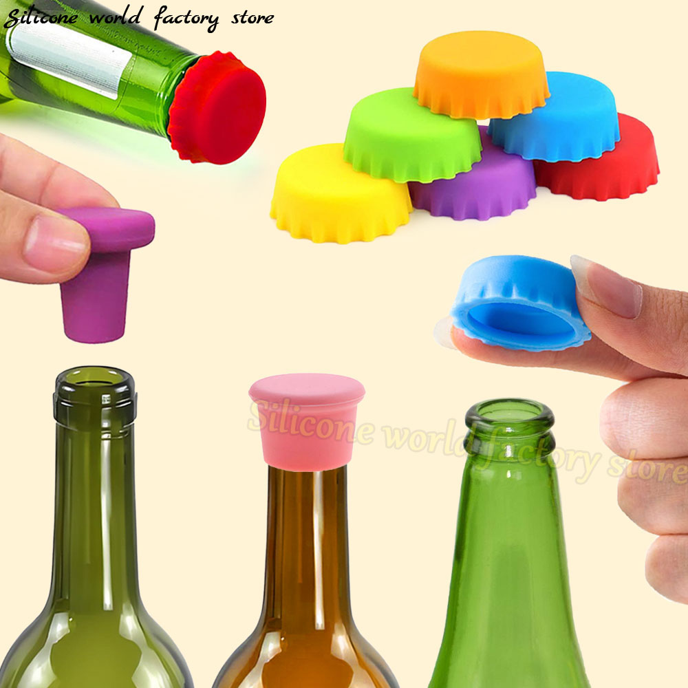Wine Beer Red - SW 12/6/3PCS Tapas de silicona para