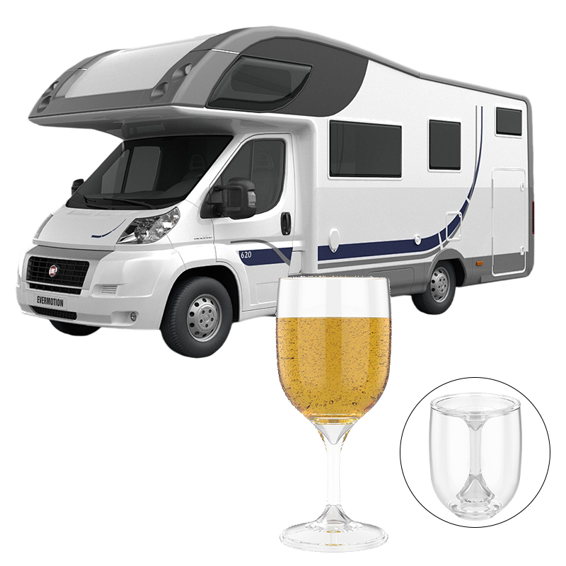 Wine & Beer Shop Photos - Copa de vino portátil para RV,