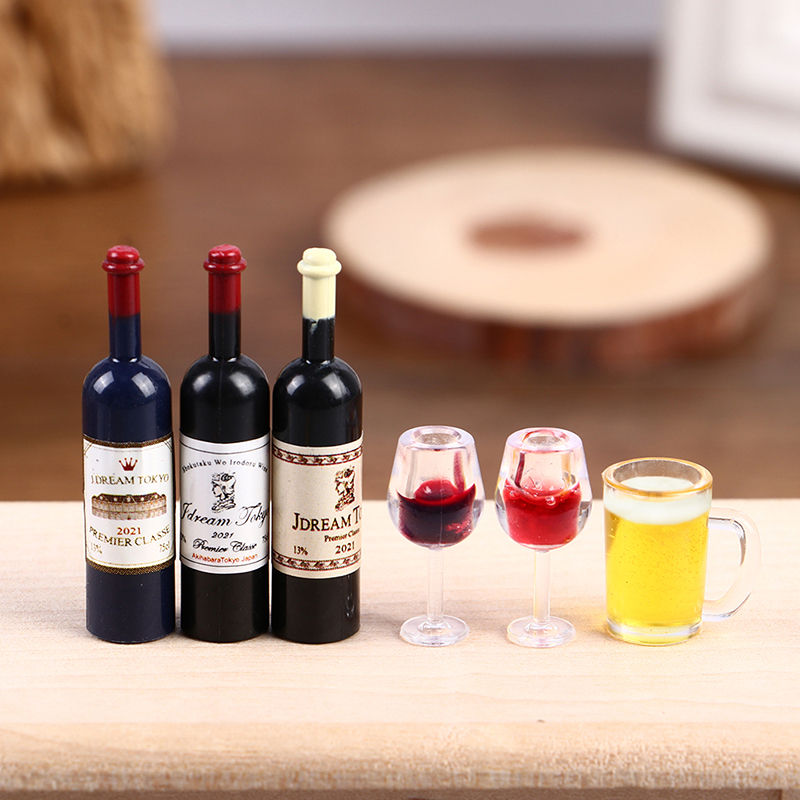Wine Beer Europe - 5 Piezas de Miniaturas de Botellas