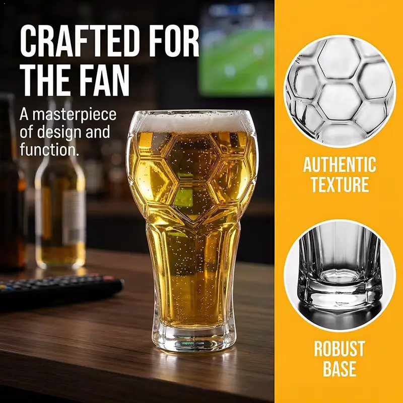 Wine Beer Tequila - 1/2 Vasos de Cerveza con Forma