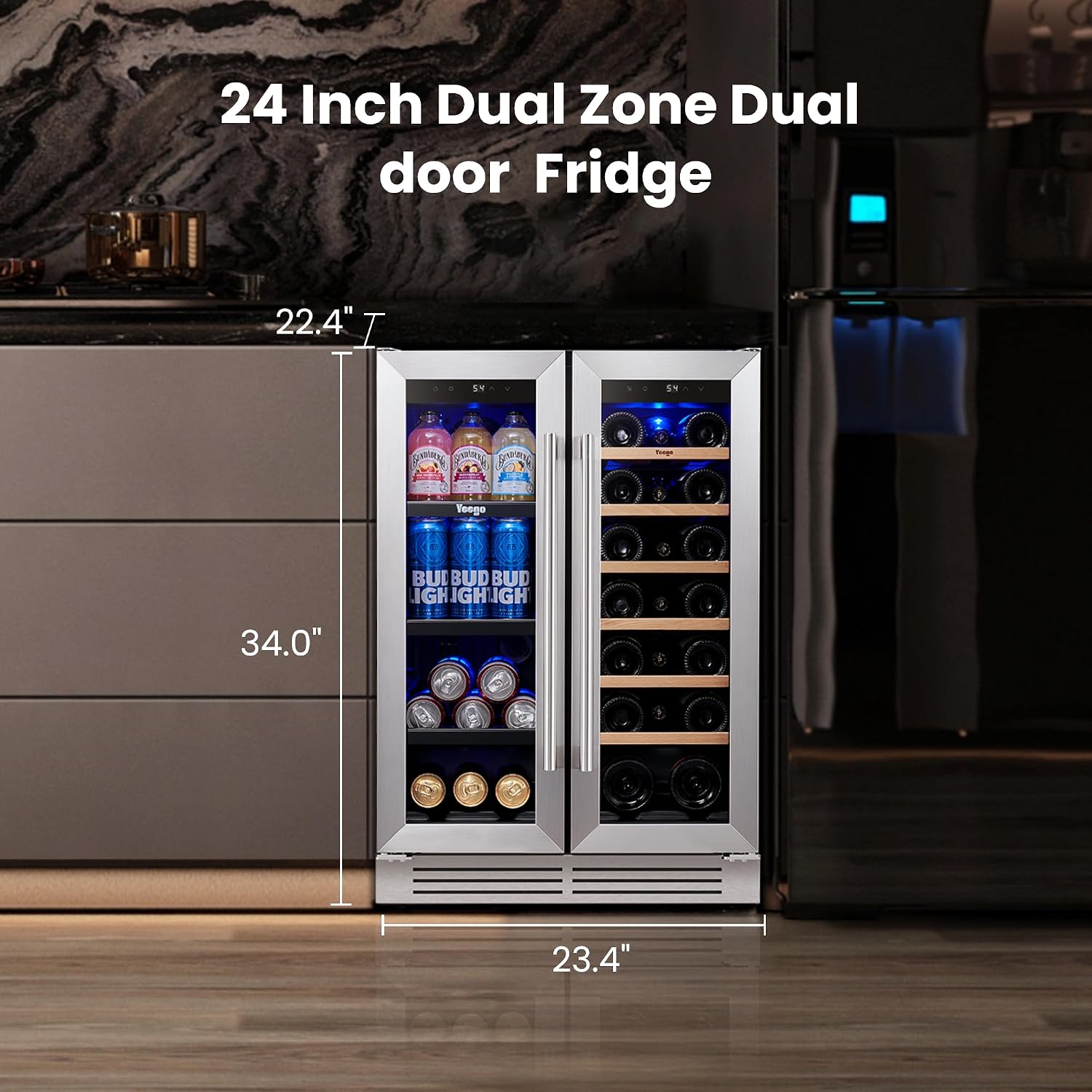 Refrigerador para Vino y Bebid - Wine Beer Fridge reseña y precio