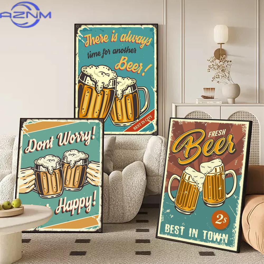 AZNM Póster de lienzo con cali - Wine Beer Combination reseña y precio