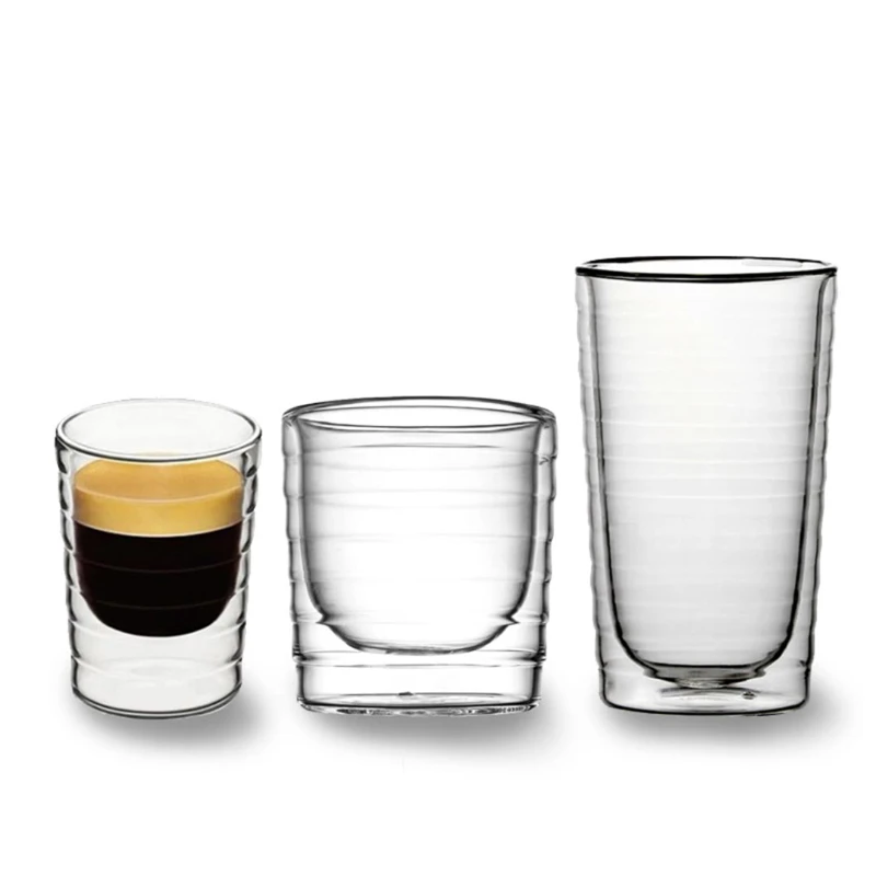 Taza de vidrio con aislamiento - Wine Beer Tequila reseña y precio