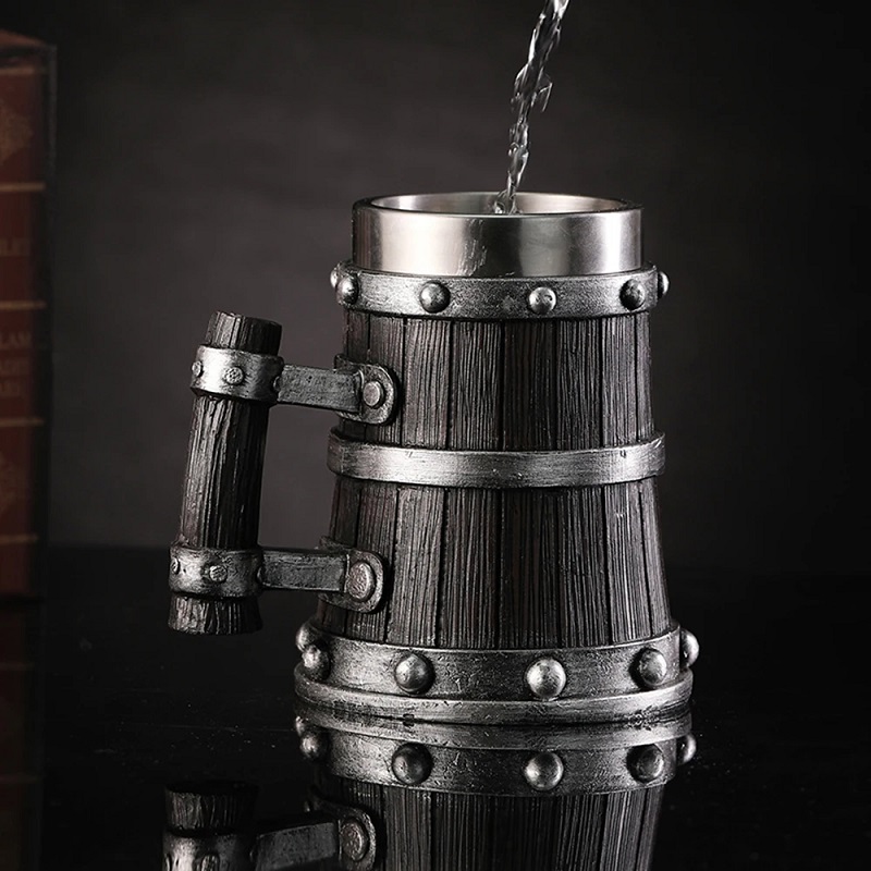 Taza de cerveza estilo madera  - Wine Beer Europe reseña y precio