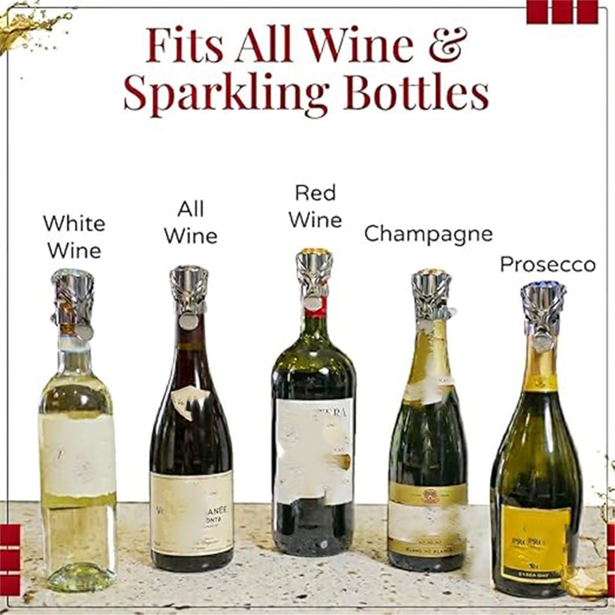 (A02R) 2 tapones para vino y c - Wine & Beer Shop Photos reseña y precio
